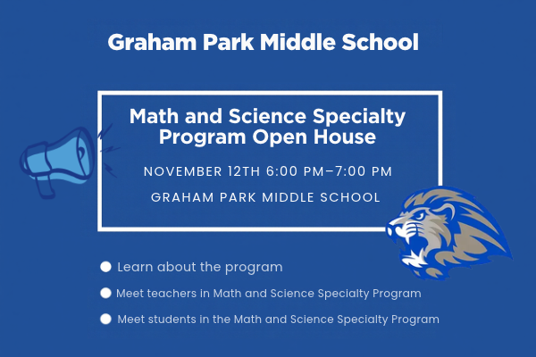 Math and Science Specialty Program Open House November 12th 2026